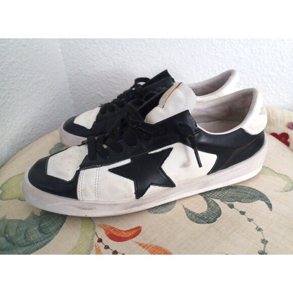 Golden Goose Stardan Made In Italy Black White Size 43 EU and 9 US Retail $615 - Picture 2 of 16